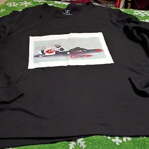 George Black Long Sleeve Shirt with Graphic
